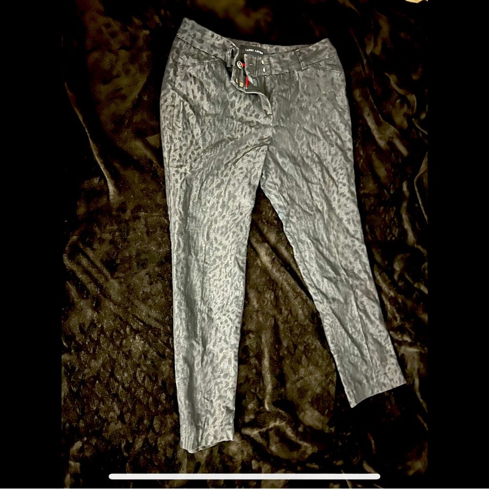 Dark Gary with black print jeans